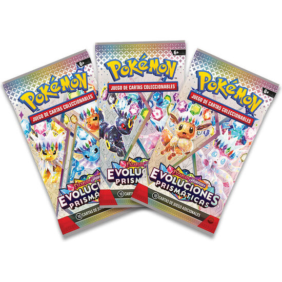 BLISTER JUEGO CARTAS COLECCIONABLES POSTER COLLECTION EVOLUCIONES PRISMATICAS POKEMON ESPAÃ±OL image 1