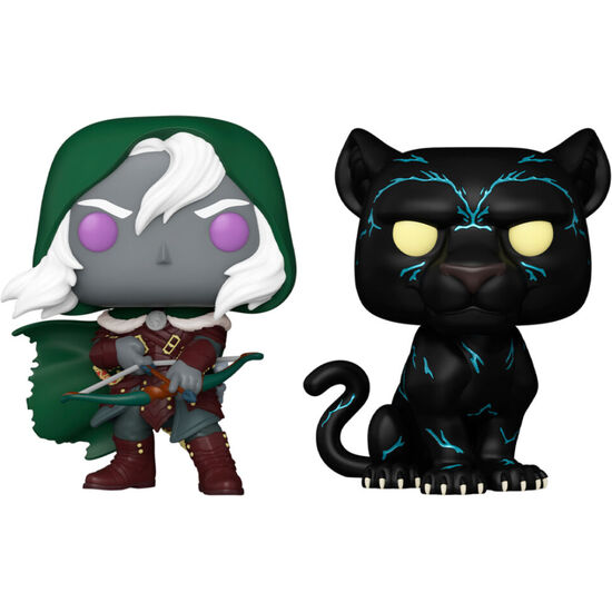 BLISTER 2 FIGURAS POP DRAGONES Y MAZMORRAS DRIZZT DOURDEN & GUENHWYVAR image 0