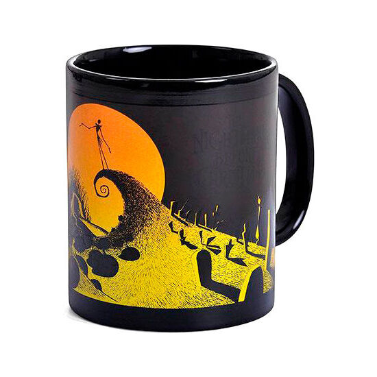 TAZA ESCENA DEL CEMENTERIO PESADILLA ANTES DE NAVIDAD DISNEY 315ML image 0
