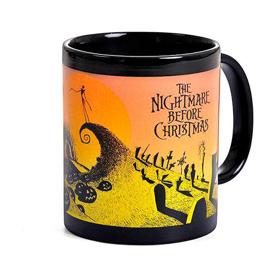TAZA ESCENA DEL CEMENTERIO PESADILLA ANTES DE NAVIDAD DISNEY 315ML image 1