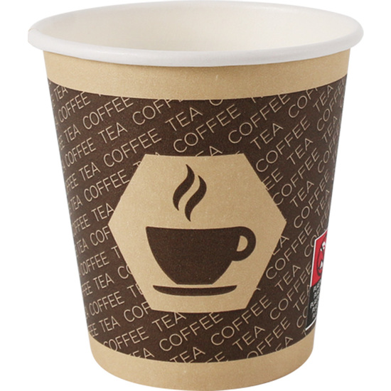 SET-100 VASO CARTON CAFÉ 200CC ALGON image 0