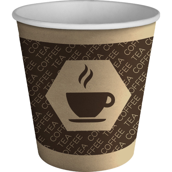 SET-100 VASO CARTON CAFÉ 120CC ALGON image 0