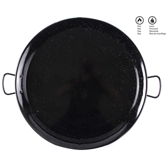 PAELLERA DE ACERO VITRIFICADO DE 26 CM. image 0