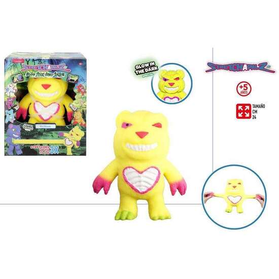 FIGURA ESTIRABLE STRETCHAPALZ OSO GLOW BRILLA EN LA OSCURIDAD 24CM image 0