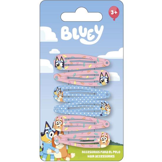 ACCESORIOS PELO CLIPS 6 PIEZAS BLUEY image 0