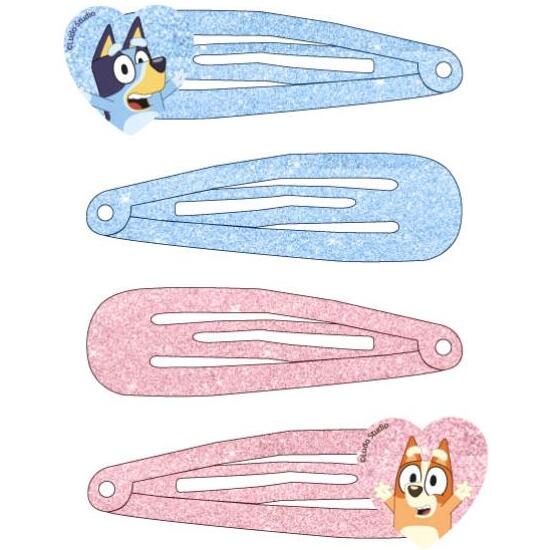 ACCESORIOS PELO CLIPS 4 PIEZAS BLUEY image 1