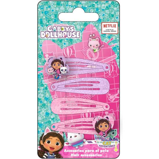 ACCESORIOS PELO CLIPS 4 PIEZAS GABBY´S DOLLHOUSE image 0