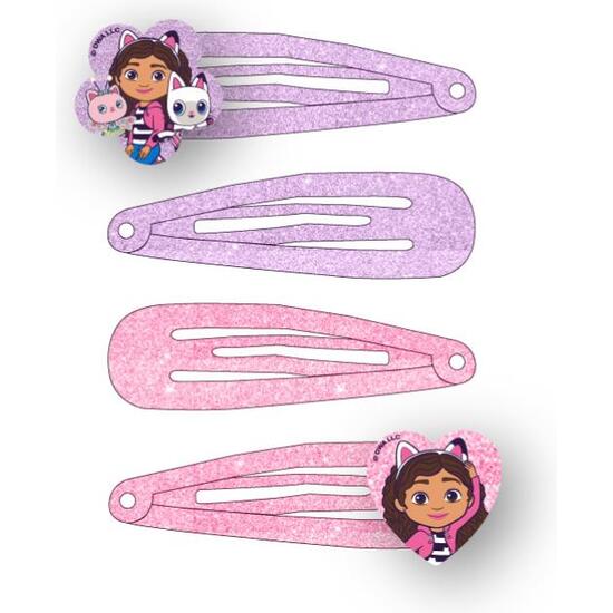 ACCESORIOS PELO CLIPS 4 PIEZAS GABBY´S DOLLHOUSE image 1
