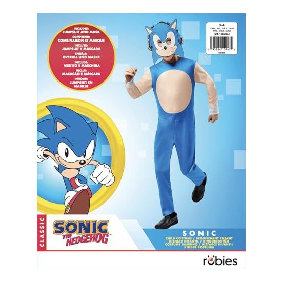 DISFRAZ SONIC THE HEDGEHOG OPP INF image 6