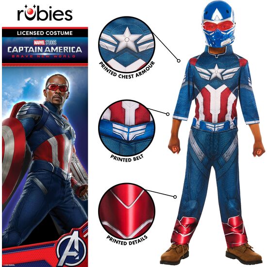 DISFRAZ CAPITAN AMERICA BNW CLASSIC INF image 1