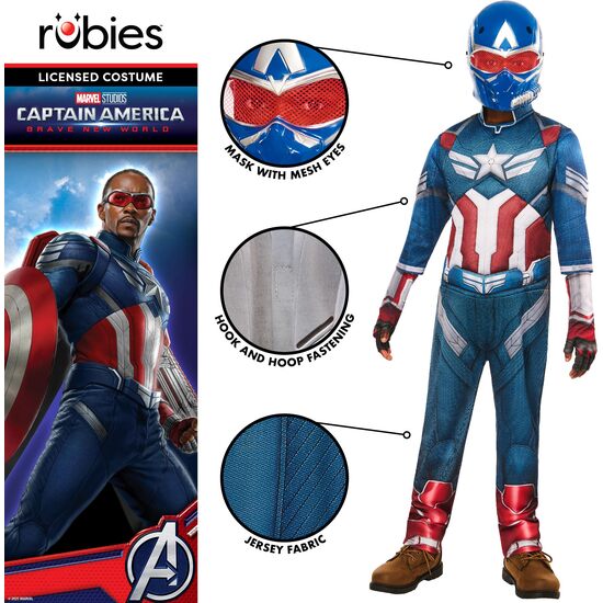 DISFRAZ CAPITAN AMERICA BNW DELUXE INF image 1