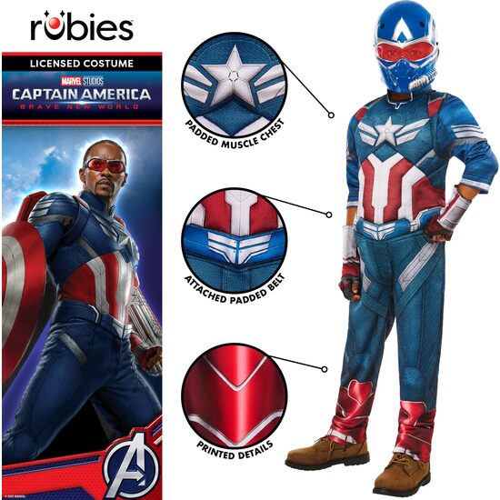 DISFRAZ CAPITAN AMERICA BNW DELUXE INF image 2