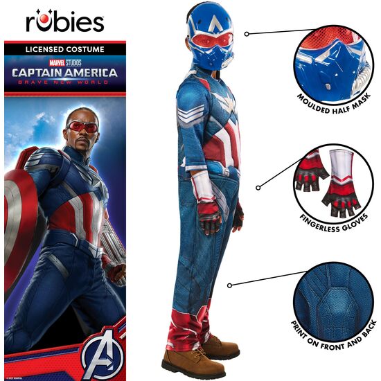 DISFRAZ CAPITAN AMERICA BNW DELUXE INF image 3
