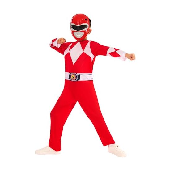 DISFRAZ POWER RANGER MIGHTY MORPHIN RED OPP INF image 1