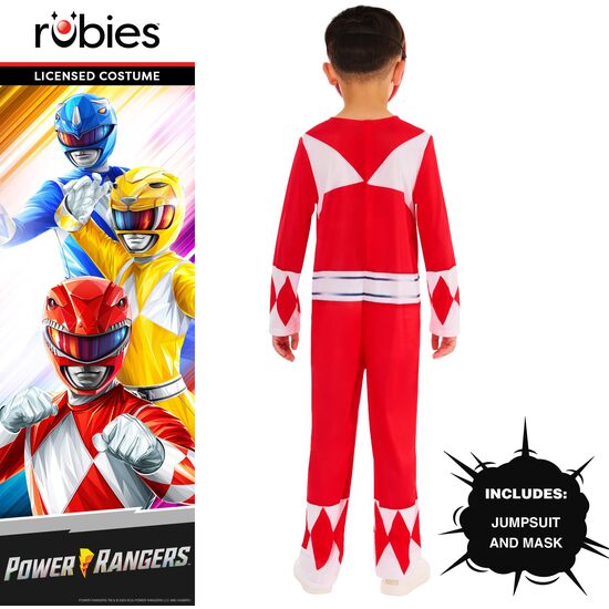 DISFRAZ POWER RANGERS ROJO MGM CL INF image 3
