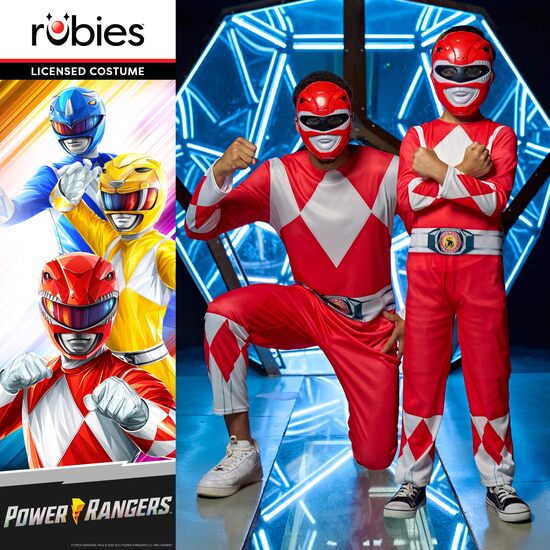 DISFRAZ POWER RANGERS ROJO MGM CL INF image 4