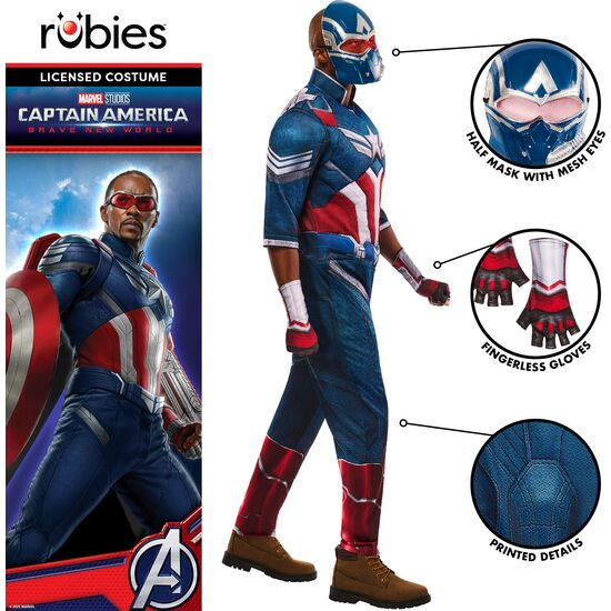 DISFRAZ CAPITAN AMERICA BNW DELUXE AD image 2