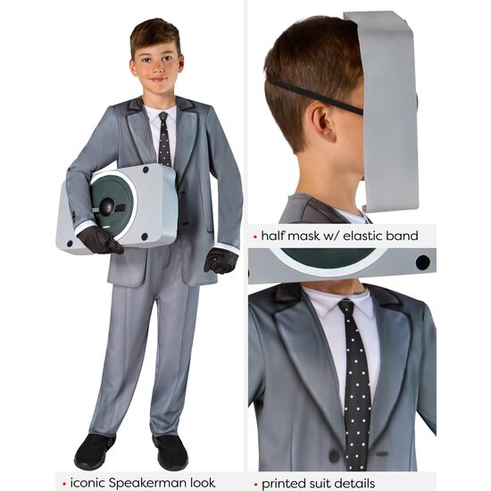 SKI-SPEAKERMAN BOYS COSTUME image 2