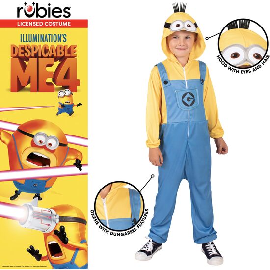 DISFRAZ MINION ONESIE DESPICABLE ME 4  INF image 2