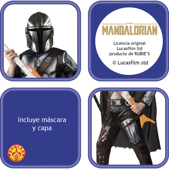 DISFRAZ MANDALORIAN DELUXE INF image 1
