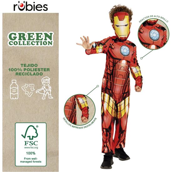 DISFRAZ IRON MAN GREEN COL INF image 2