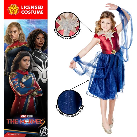DISFRAZ CAPITANA MARVEL VESTIDO DELUXE I image 2