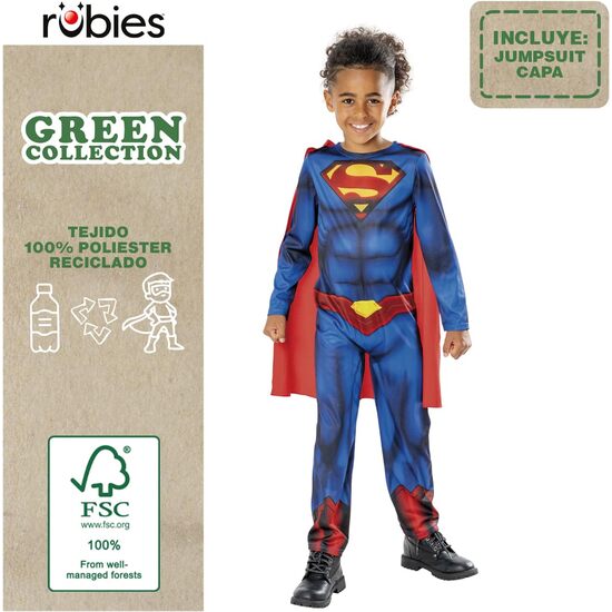 DISFRAZ SUPERMAN GREEN COL EN CAJA INF image 1