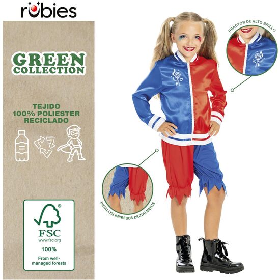 DISFRAZ HARLEY QUINN GREEN COL CAJA INF image 2