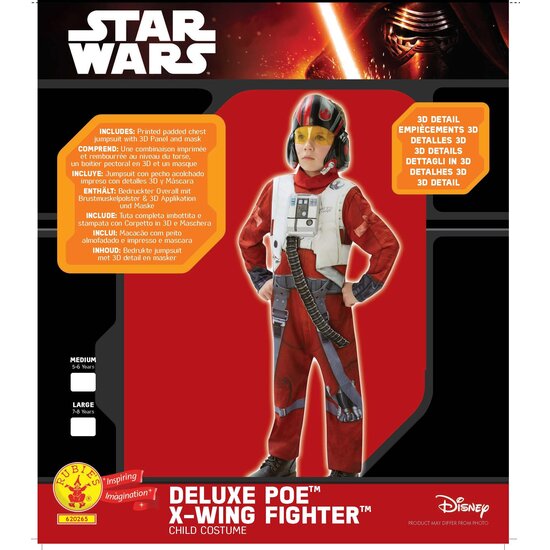 DISFRAZ XWING FIGHTER EP7 DELUXE INF image 1
