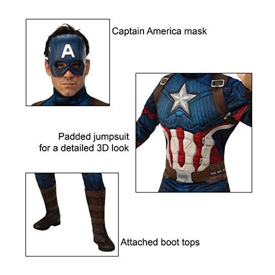 DISFRAZ CAPITAN AMERICA ENDGAME DLX AD image 1