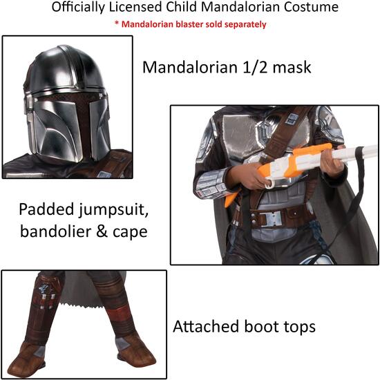 DISFRAZ MANDALORIAN SILVER PREMIUM INF image 1