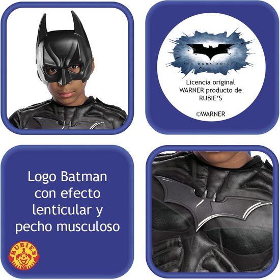 DISFRAZ BATMAN BLACK LINE DELUXE INF image 1
