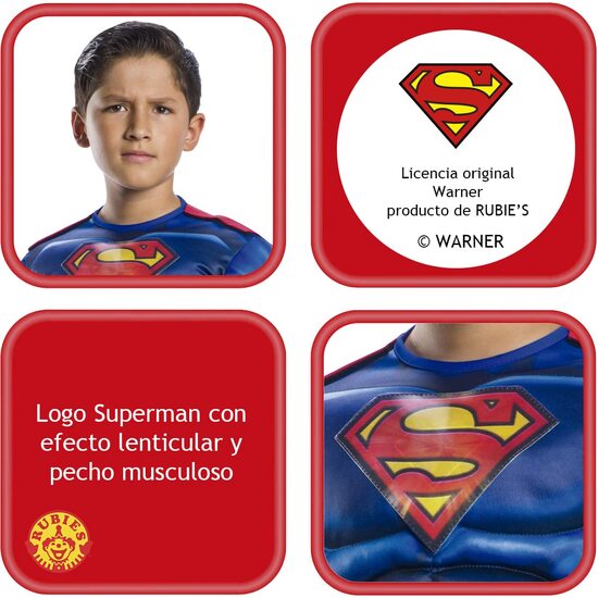DISFRAZ SUPERMAN BLACK LINE DELUXE INF image 1