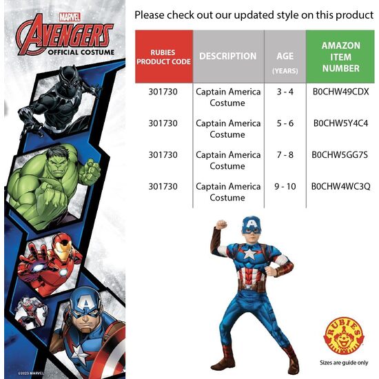 DISFRAZ CAPITAN AMERICA CLASSIC Z INF image 5