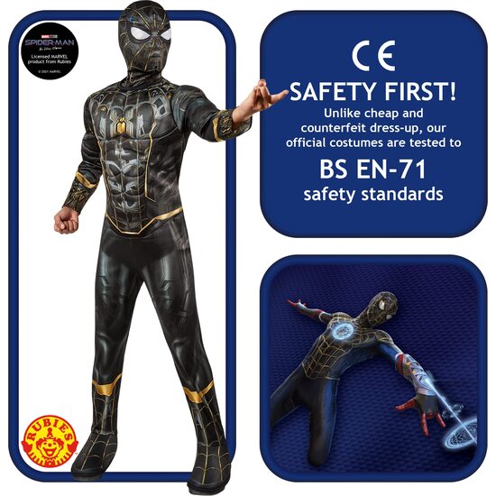 DISFRAZ SPIDER-MAN 3 DELUXE BLACK INF image 1