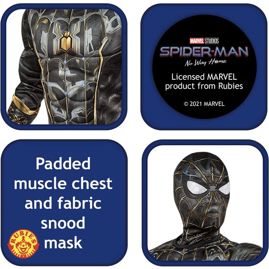 DISFRAZ SPIDER-MAN 3 DELUXE BLACK INF image 2