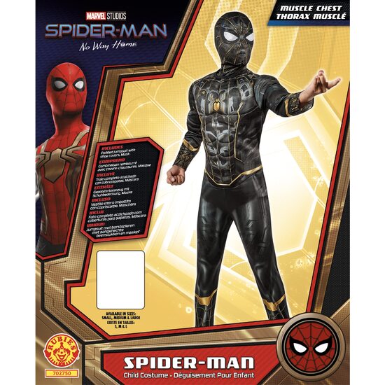 DISFRAZ SPIDER-MAN 3 DELUXE BLACK INF image 3