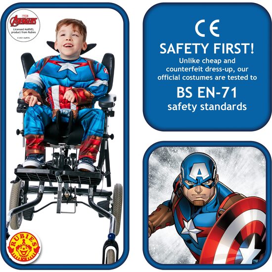 DISFRAZ CAPITAN AMERICA ADAPTIVE INF image 1