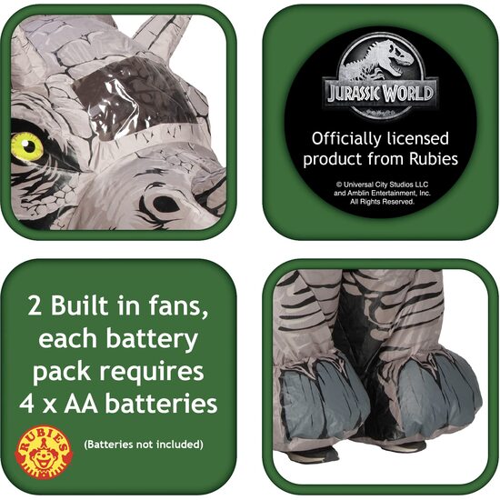DISFRAZ TRICERATOPS HINCHABLE AD image 3