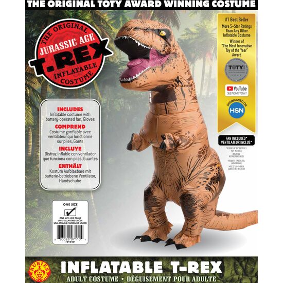 DISFRAZ HINCHABLE T-REX AD image 1