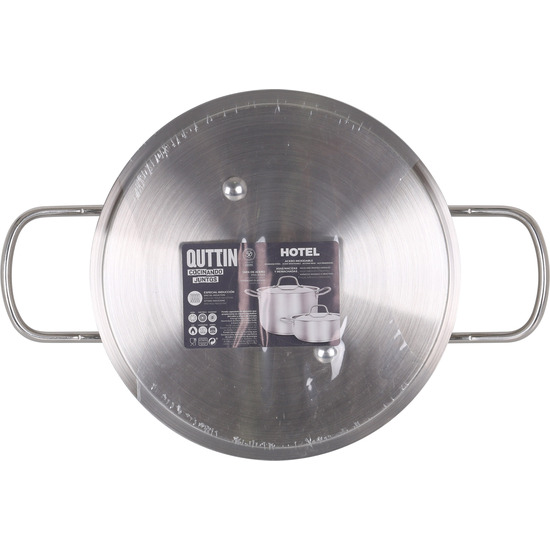 IND STEEL CASSEROLE+LID 20CM/0,8MM/2.5L HOTEL image 3