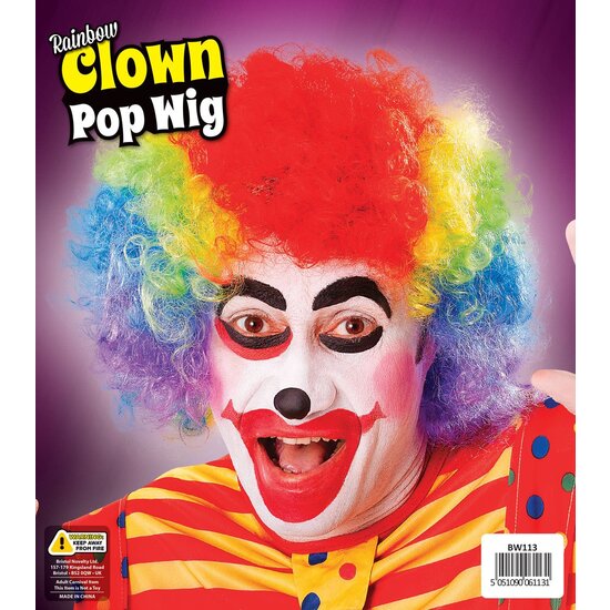 PELUCA PAYASO RAINBOW image 1