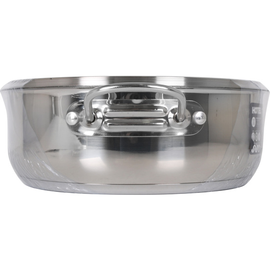 IND STEEL CASSEROLE+LID 26cm/0,8mm/4.5L HOTEL image 2