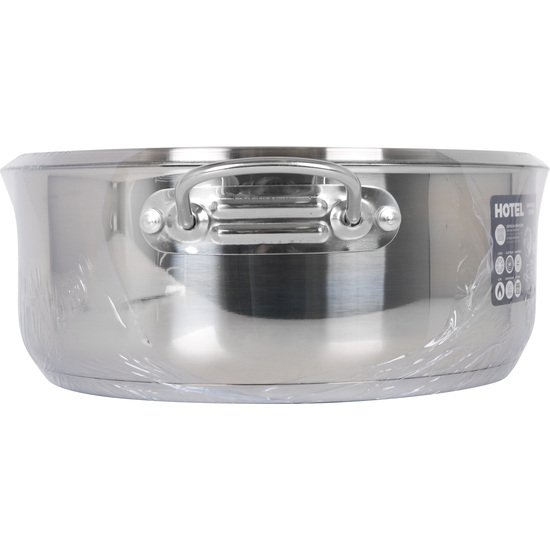 IND STEEL CASSEROLE+LID 28CM/0,8MM/6.5L HOTEL image 2