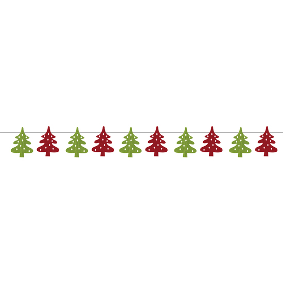 GUIRNALDA ARBOL NAVIDAD FIELTRO image 0