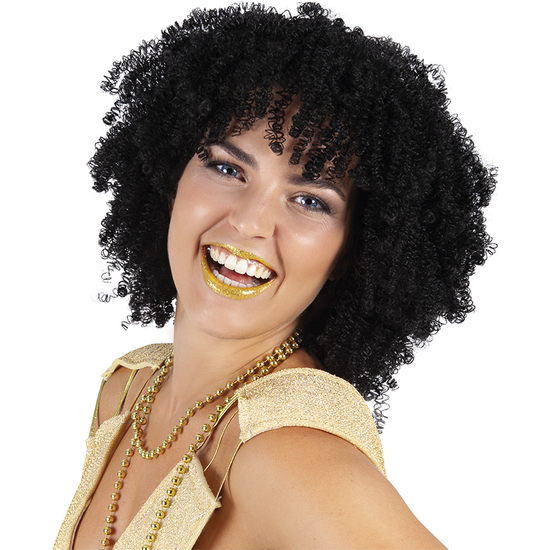 PELUCA NEGRA RIZOS AD image 0