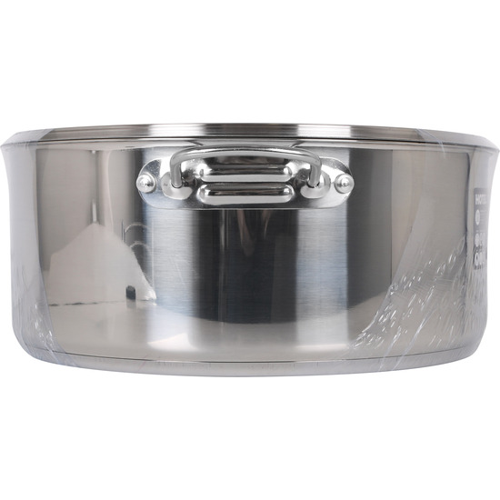 IND STEEL CASSEROLE+LID 34CM/0,8MM HOTEL/12.5L image 2