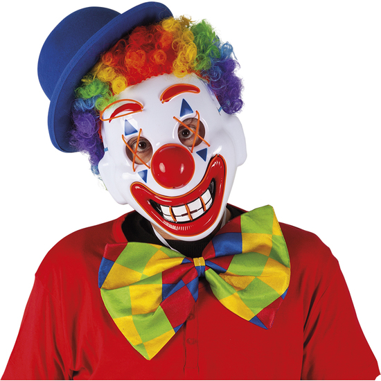 MÁSCARA HAPPY CLOWN CON LUZ image 0