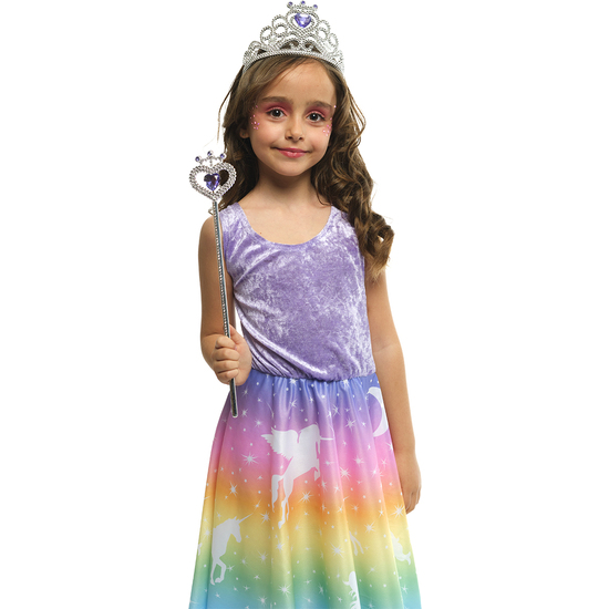 SET ACCESORIOS PRINCESA PLATA/LILA image 0
