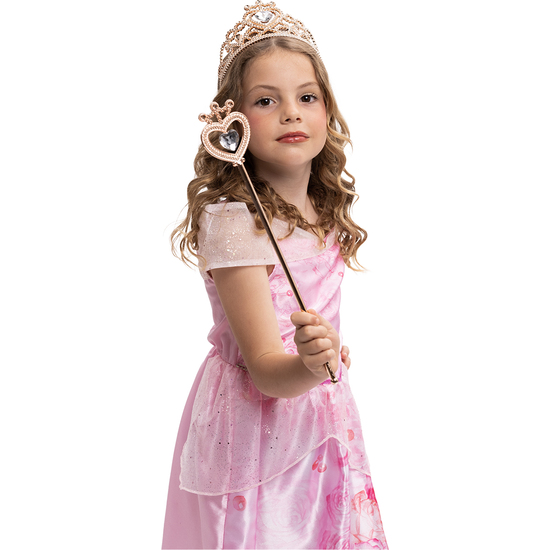 SET ACCESORIOS PRINCESA ORO ROSA DELUXE image 1